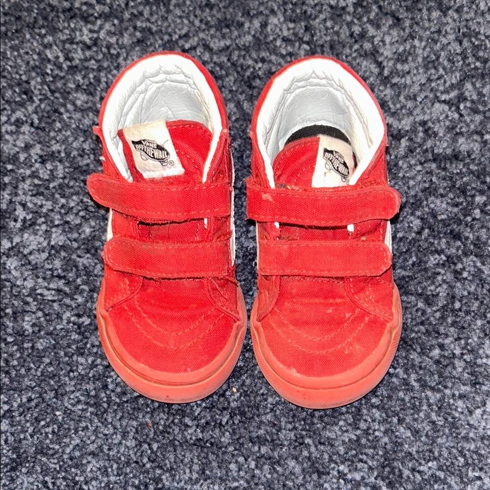 Red Vans Toddler Shoes – Size 6.5
